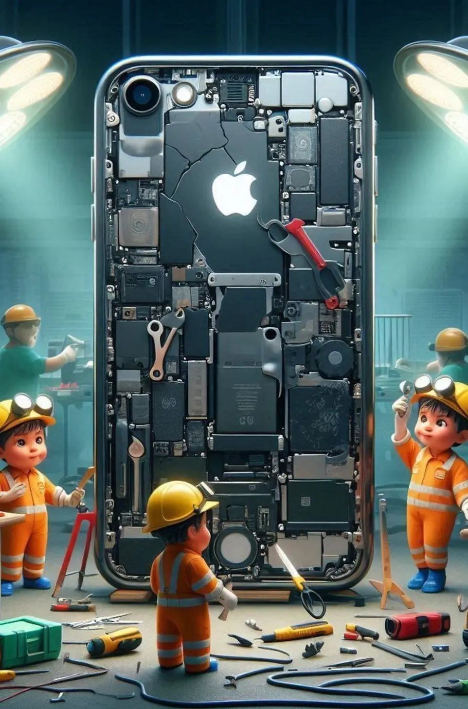 iPhone repair and troubleshooting practical training session