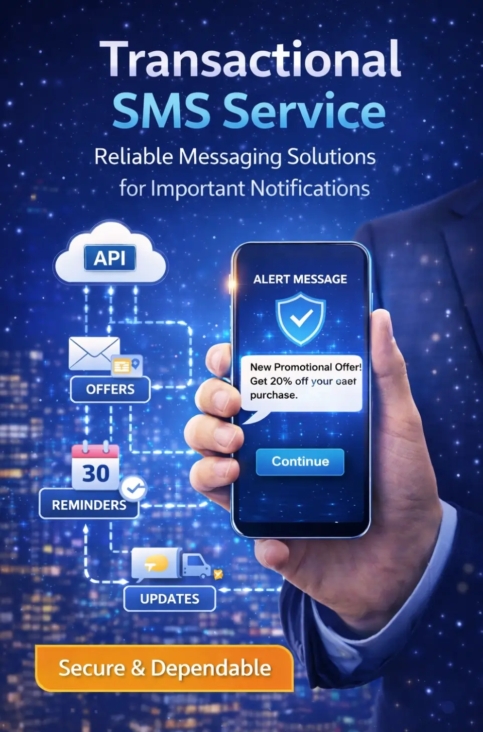 Transactional SMS reporting interface with real-time status tracking